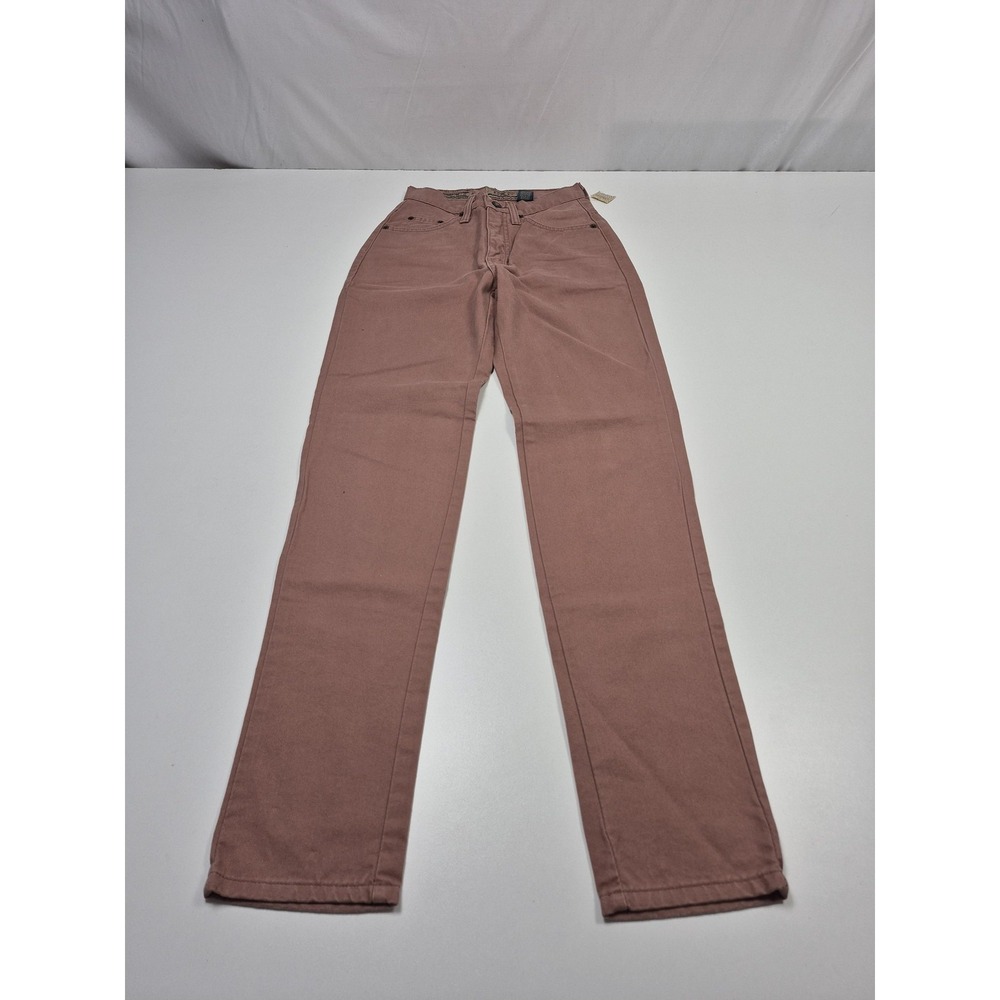 Vintage Express Jeans Women's 1/2 Pink High Rise Tapered Contour Fit USA 24x32